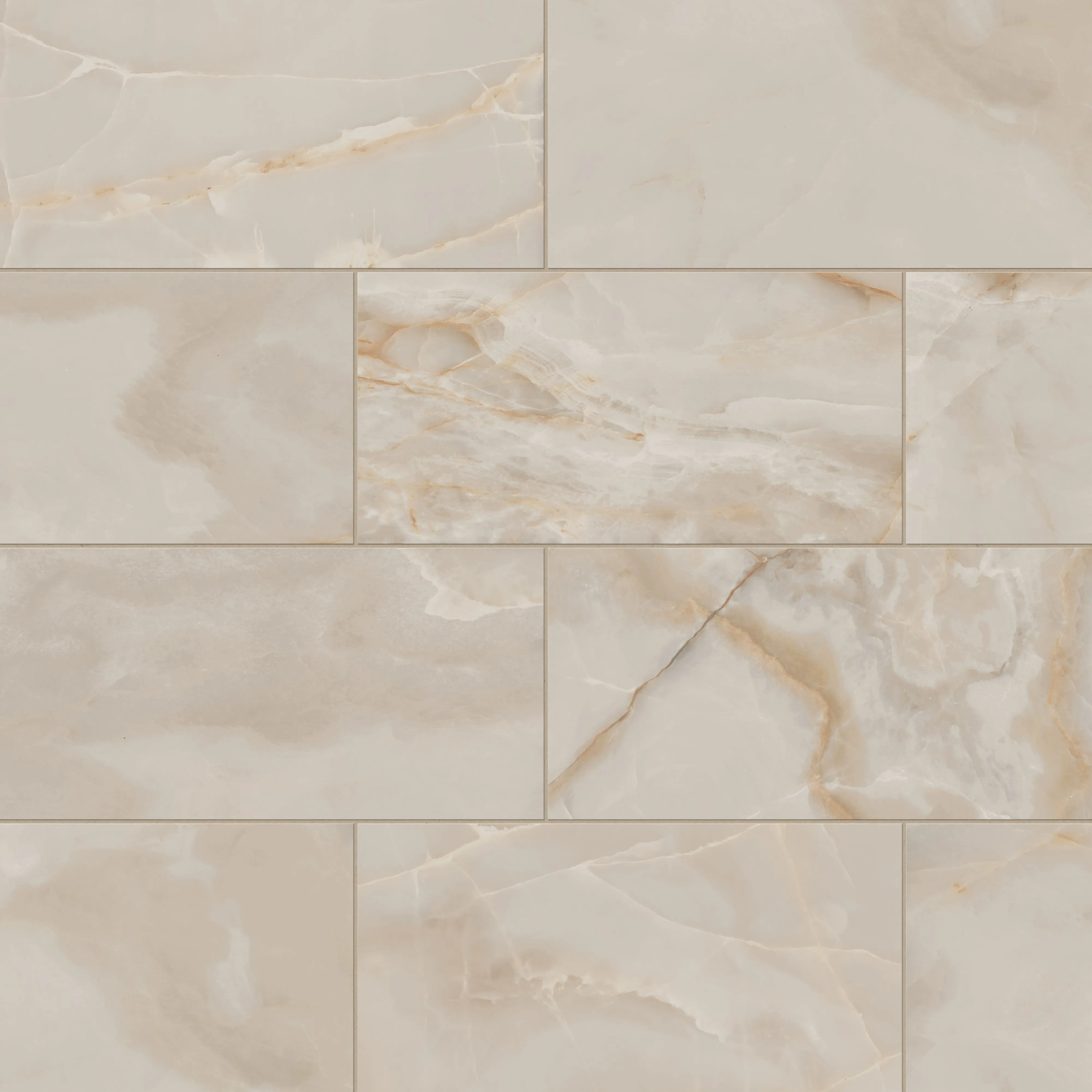 Astrid 12x24 Polished Porcelain Tile in Sand