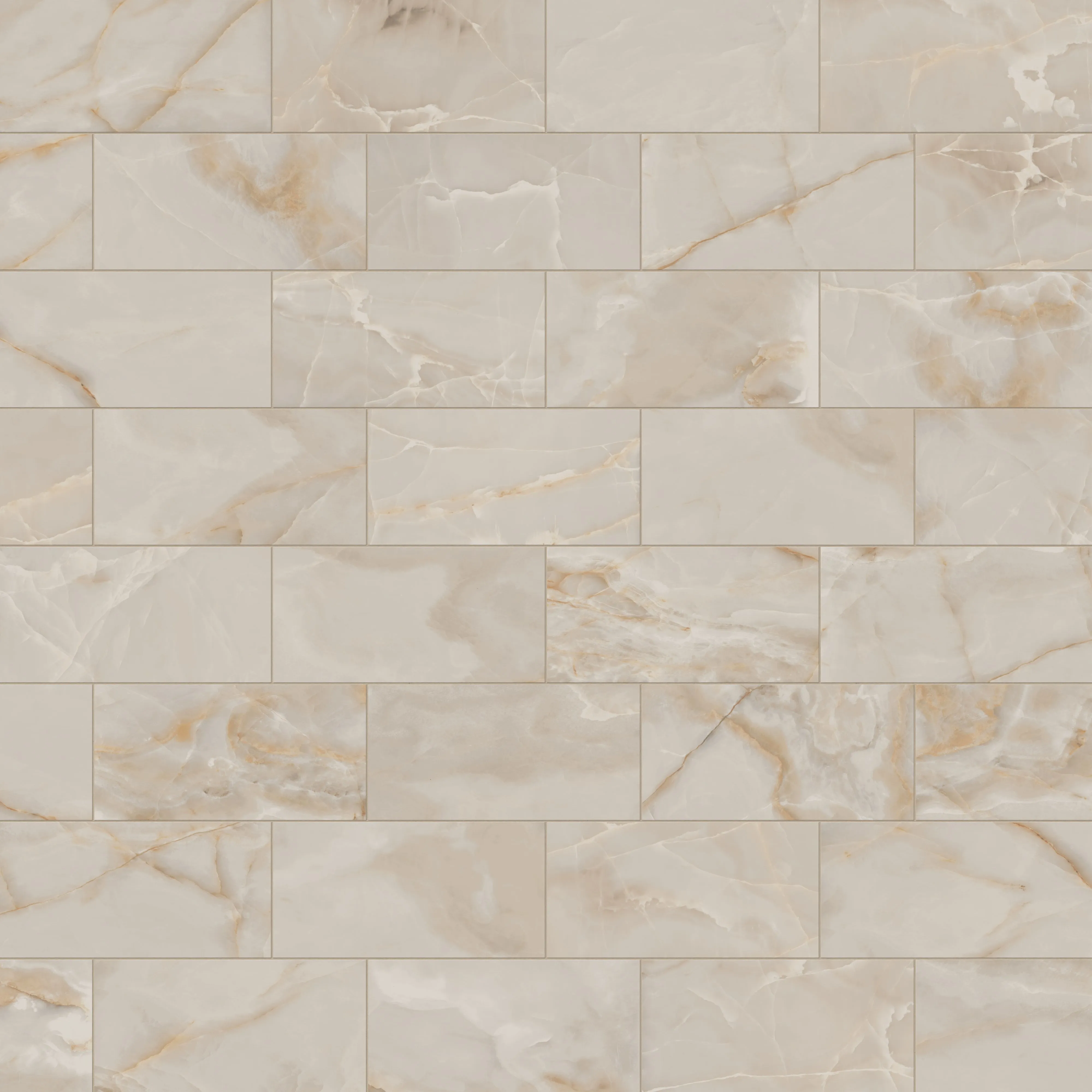 Astrid 12x24 Polished Porcelain Tile in Sand