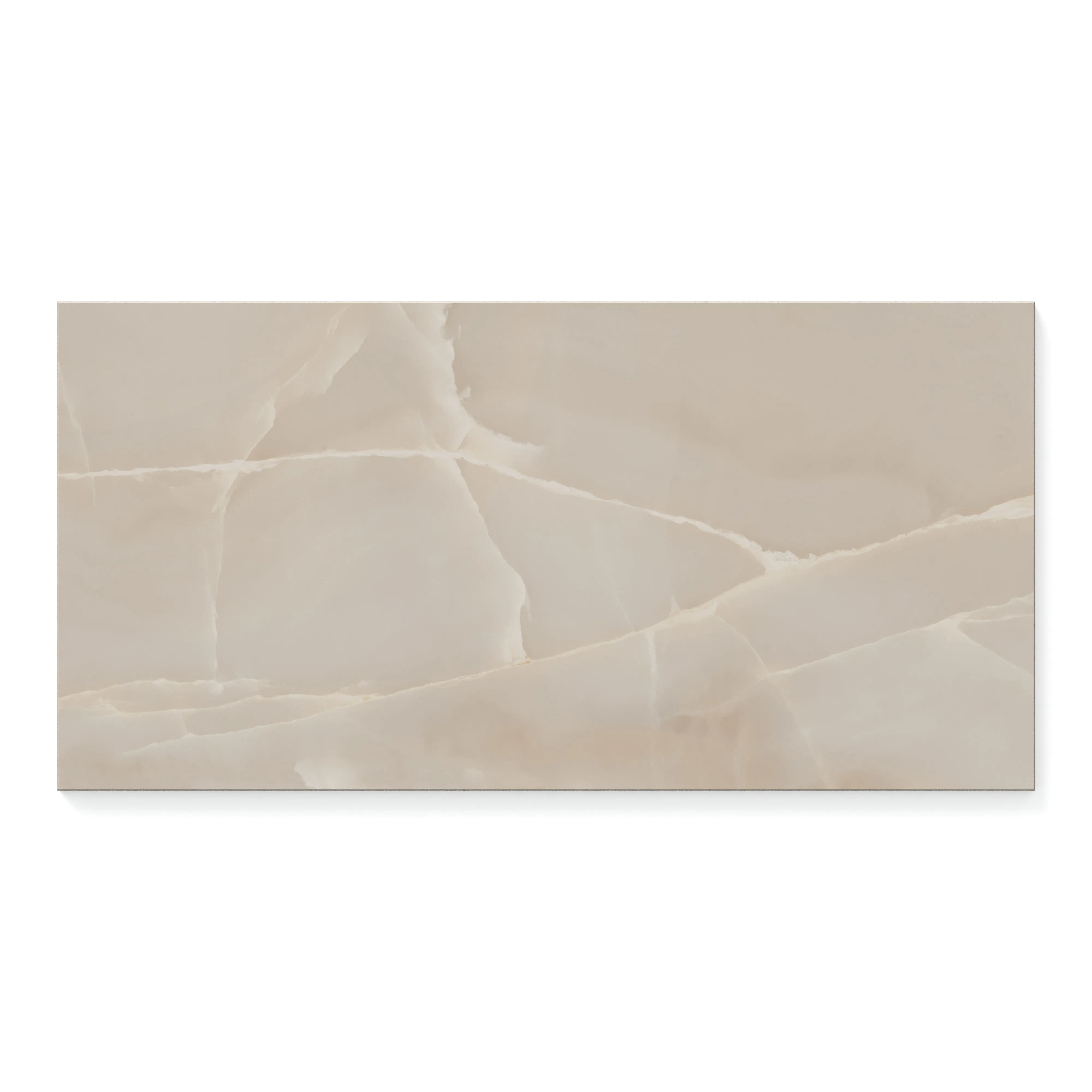 Astrid 12x24 Polished Porcelain Tile in Sand