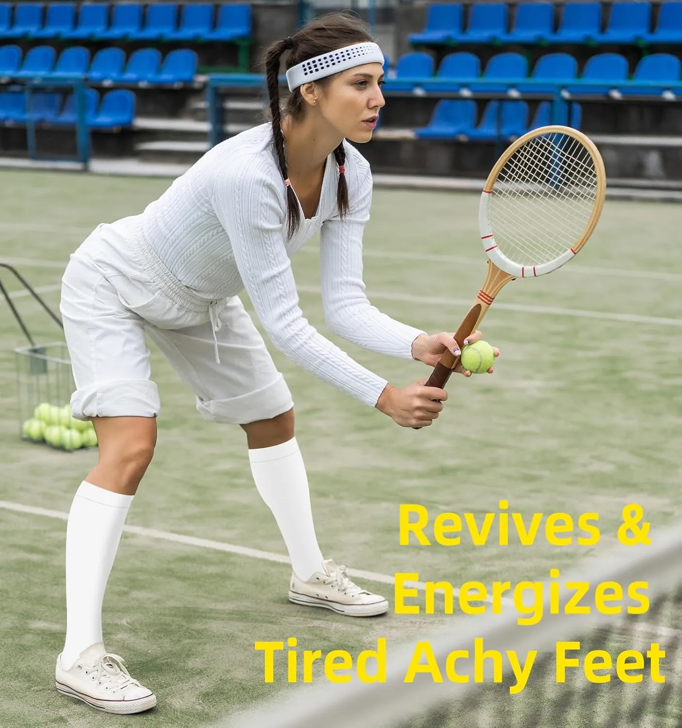 Compression Socks for Women & Men Circulation (4 Pairs) 15-20 mmHg is Best Support for Nurses Running Hiking Travel