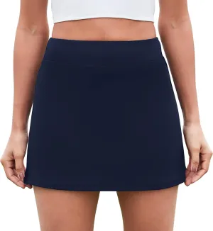FireSwan Womens Tennis Skirt with Pockets High Waisted Golf Skorts Running Workout Skirts Summer Athletic