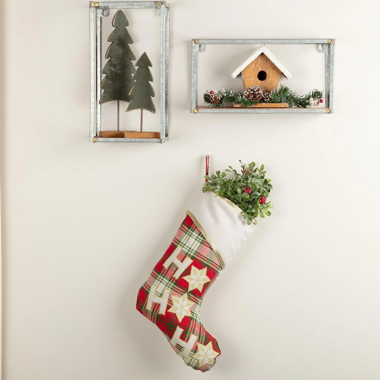 HO HO Holiday Stocking 11x15"