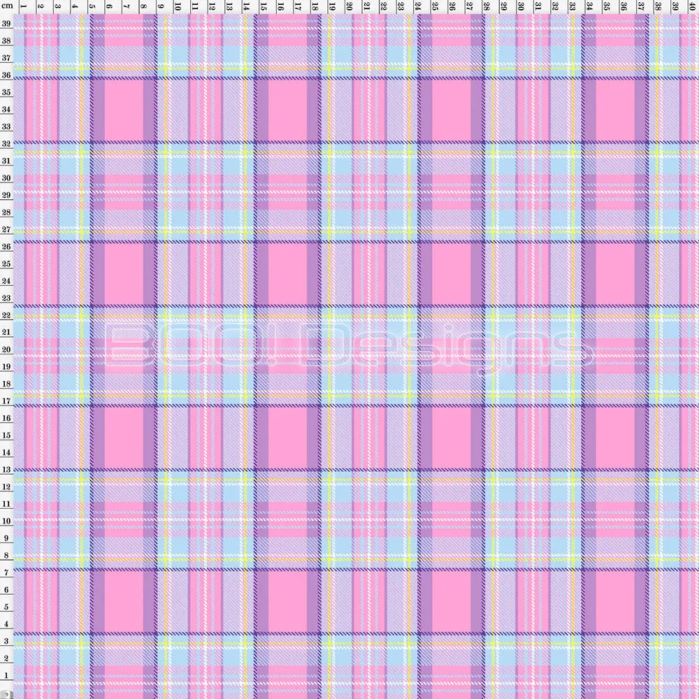 Spandex Pastel Check Pink