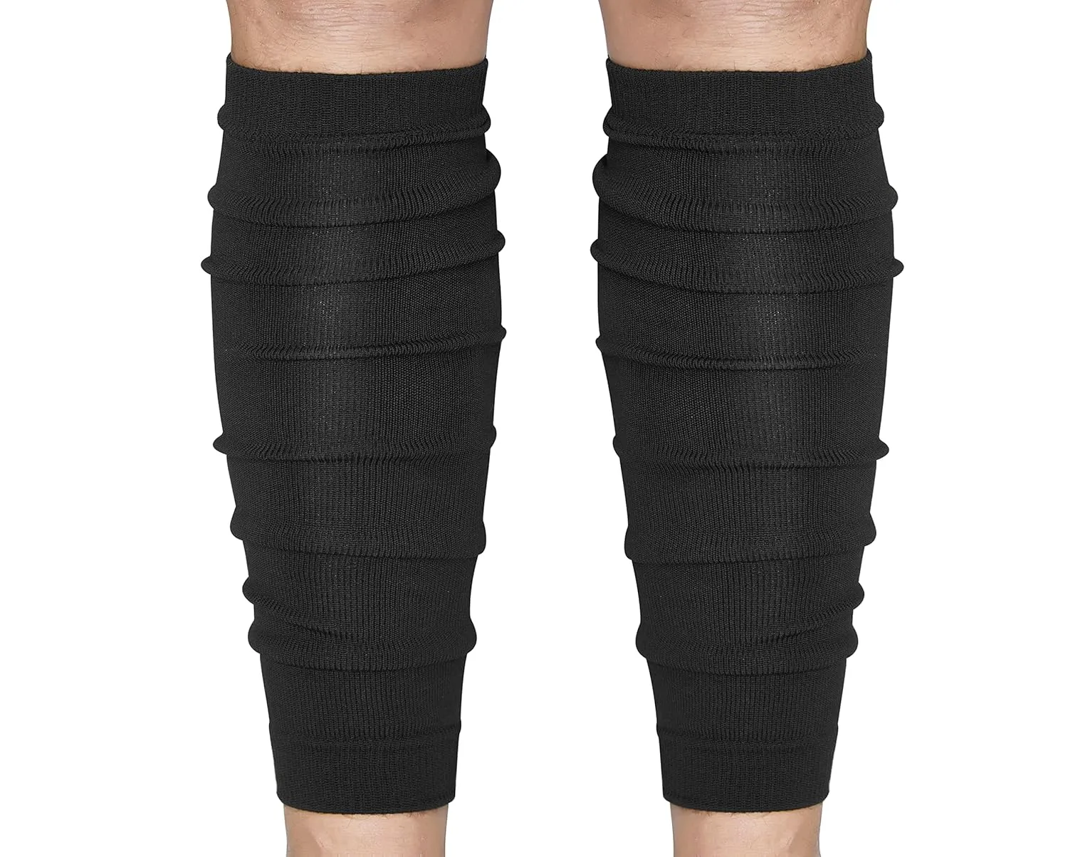 Yxmeiguo Football Leg Sleeves Men, Calf Compression Sleeve for Men Women, Leg Sleeves for Men Football, Football Socks Running Sports Football Accessories for Adult Athletes, Black